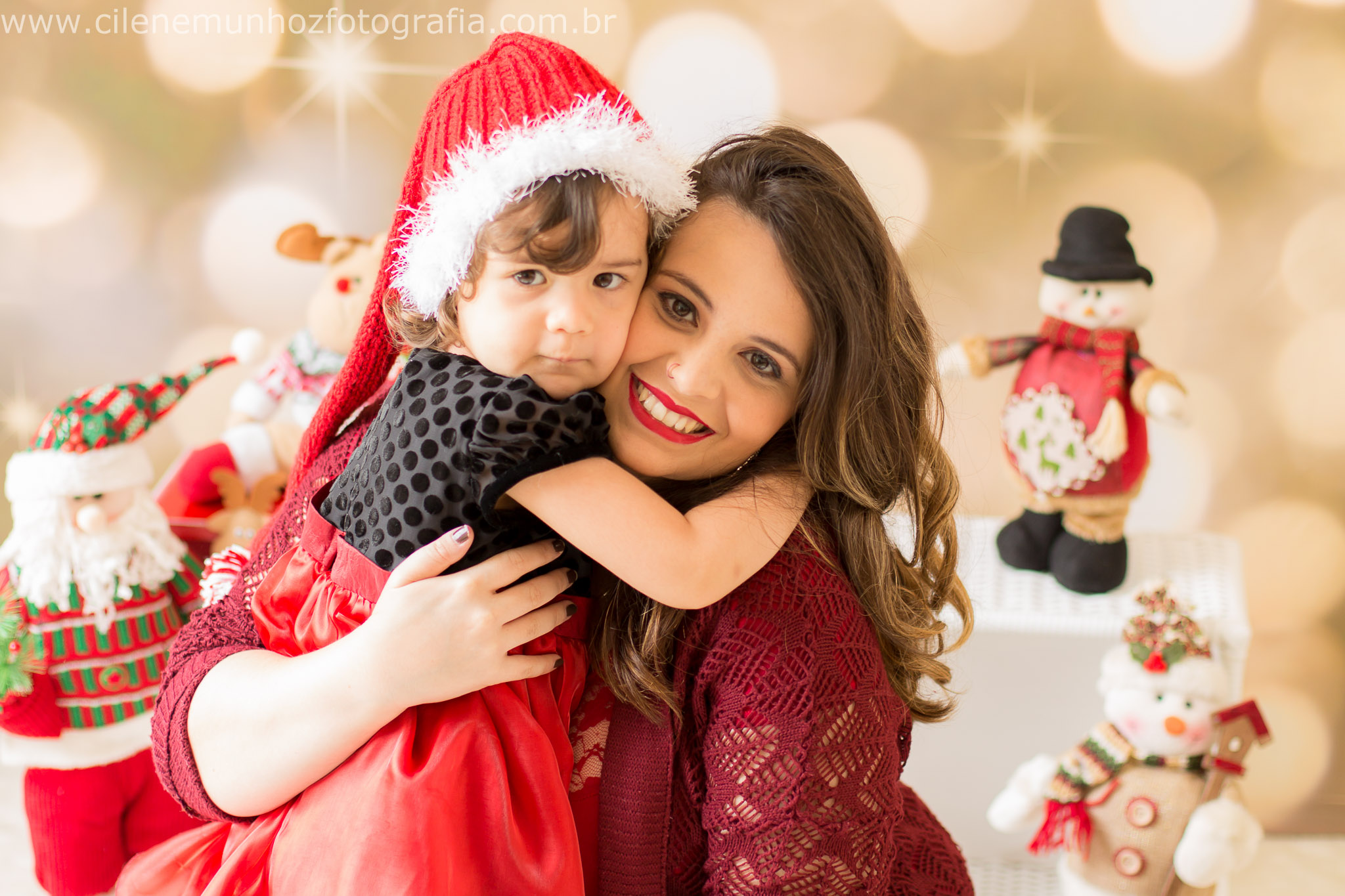 Ensaio de Natal da Milena filha da blogueira @pampuertas